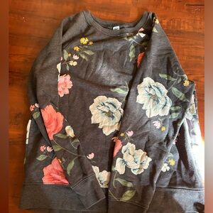 old navy floral sweatshirt